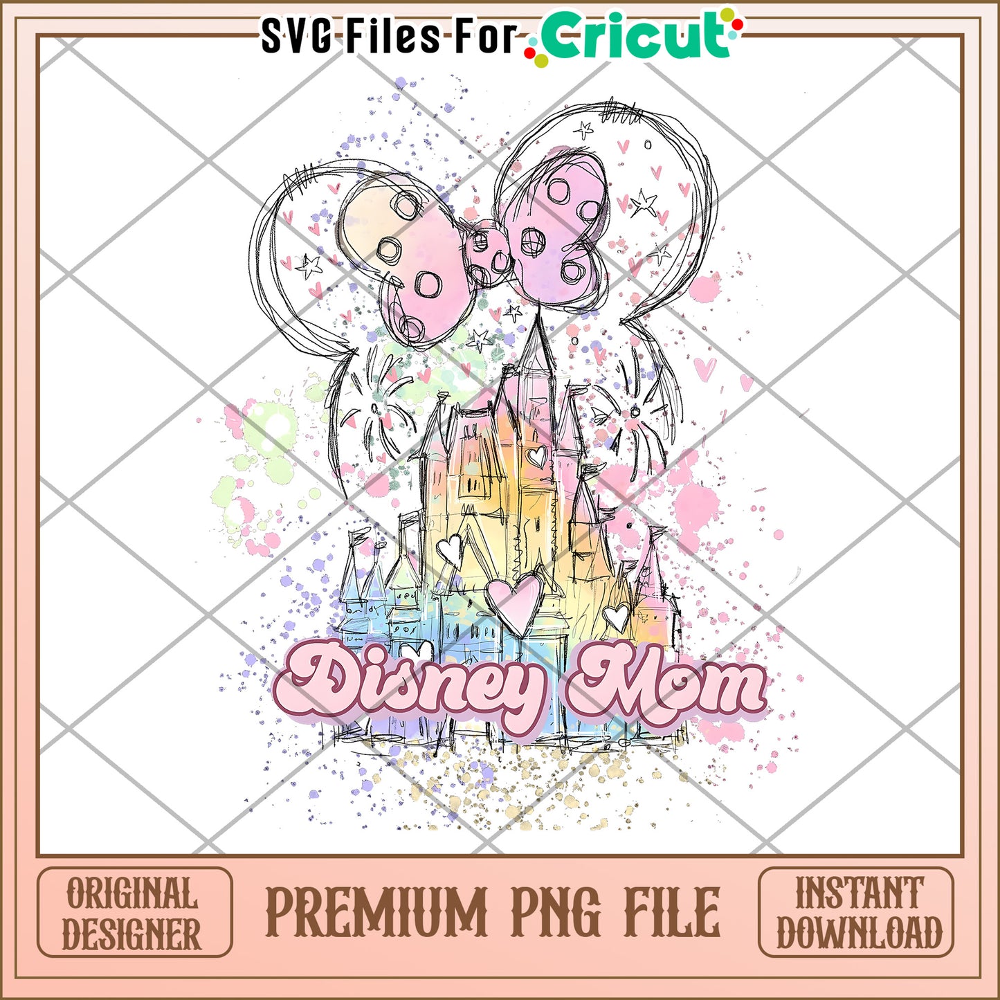 Disney Mom PNG Sublimation Design