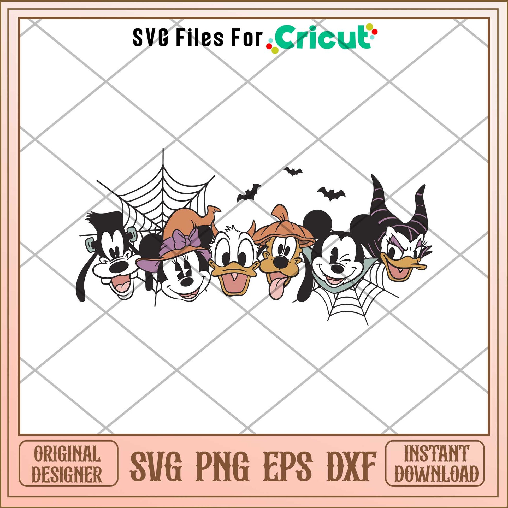 Disney Mouse And Friends Head svg, Disney characters svg, Digital Download 