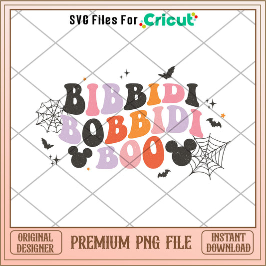 Disney Mouse Bibbidi Bobbidi Boo png, Disney characters png, Digital Download