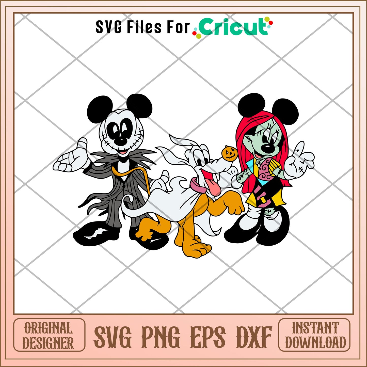 Disney Mouse Nightmare Before Christmas svg, Disney characters svg, Digital Download
