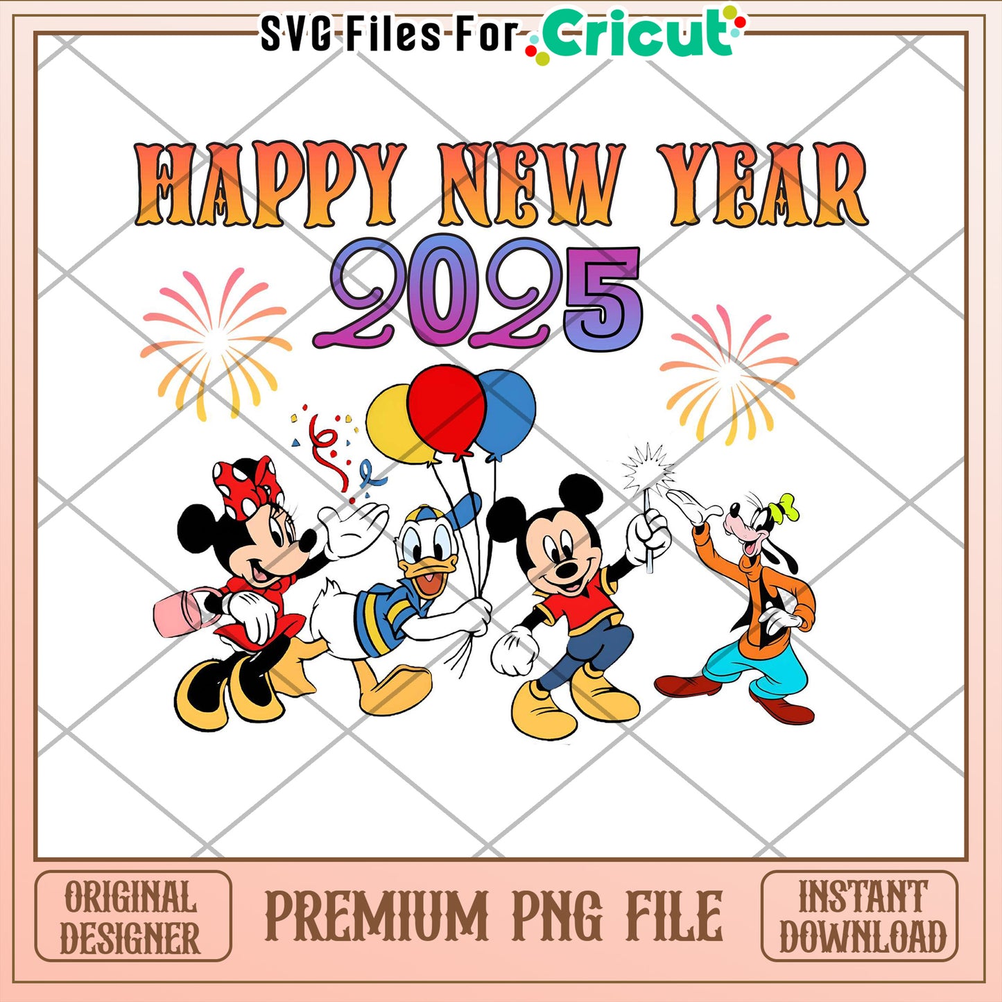 Disney New Year 2025 PNG Download