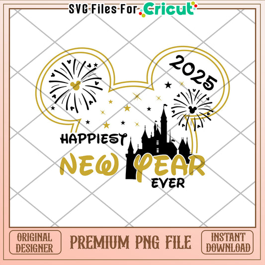 Disney New Years PNG 2025 Download