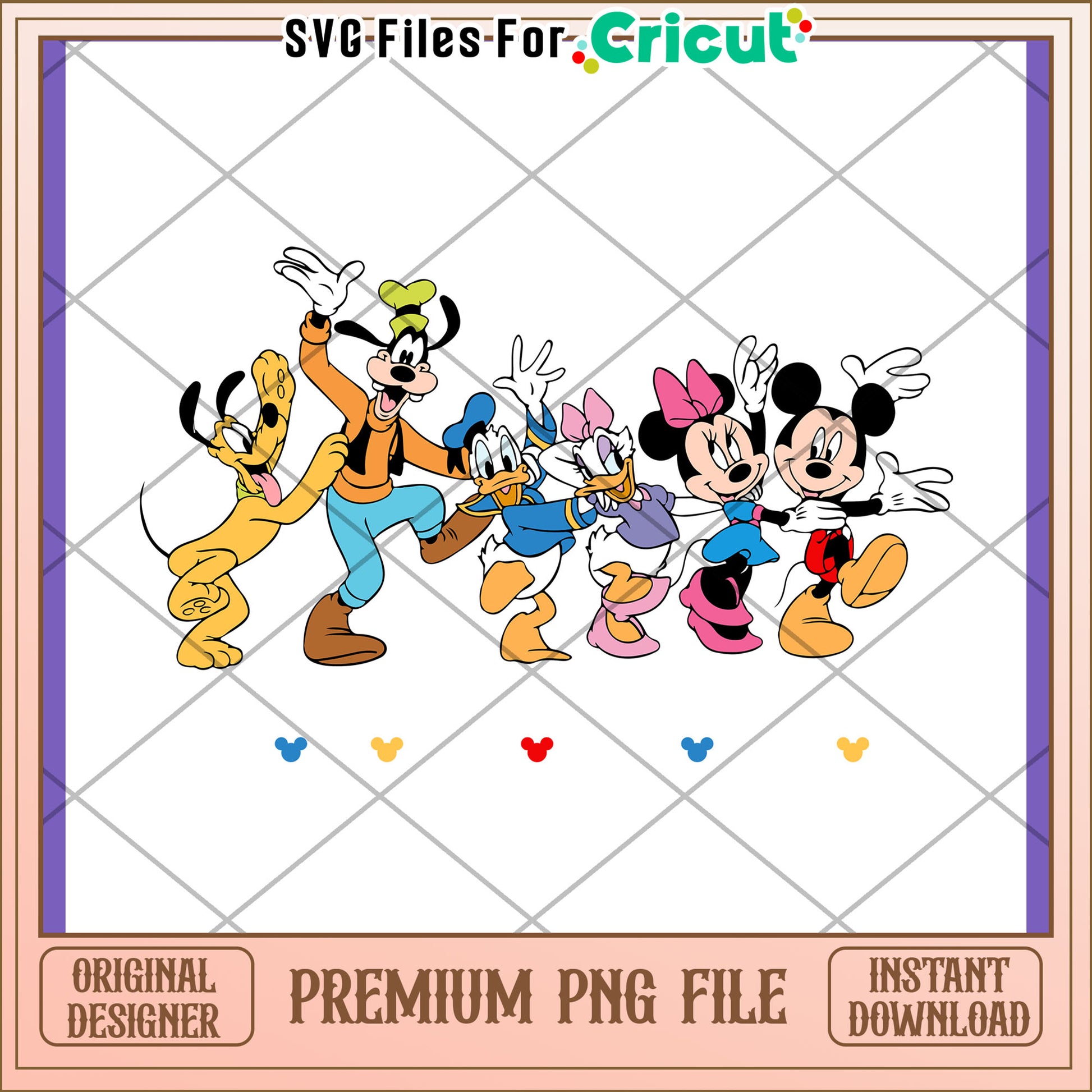 Disney PNG Image Mickey, Minnie, Goofy, Pluto, Donald