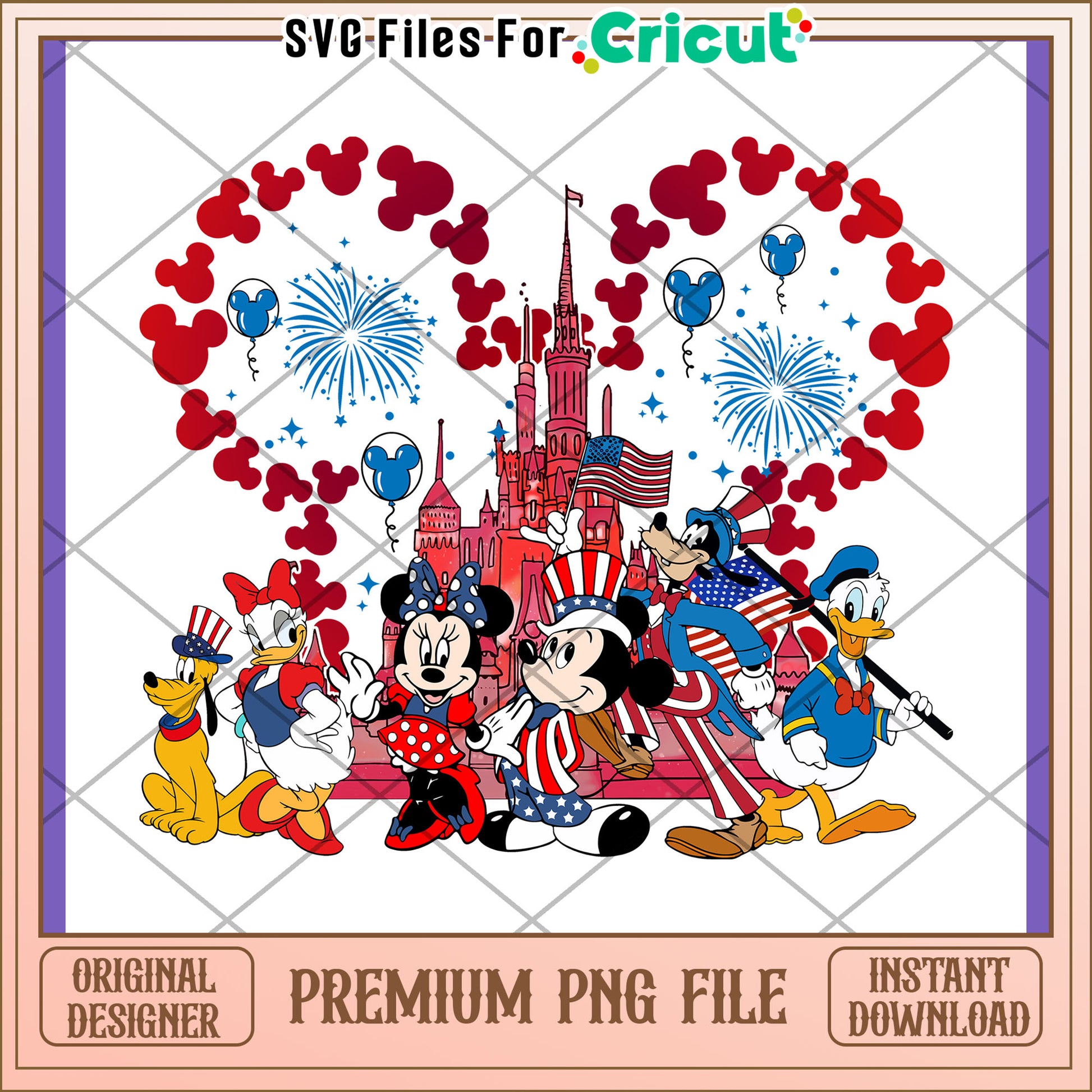 Disney Patriotic Celebration PNG Design Download