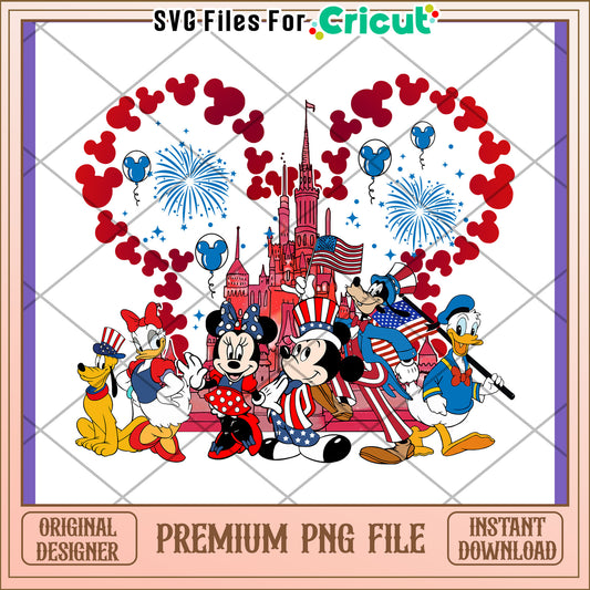 Disney Patriotic Celebration PNG Design Download