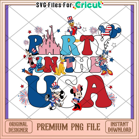Disney Patriotic Party PNG