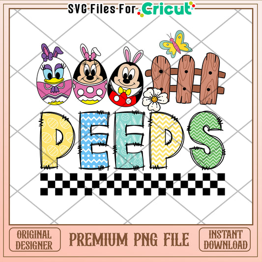 Disney Peeps Easter PNG Cricut Design