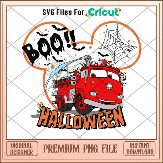 Disney Pixar Car Mack Boo halloween png, cars png, digital download