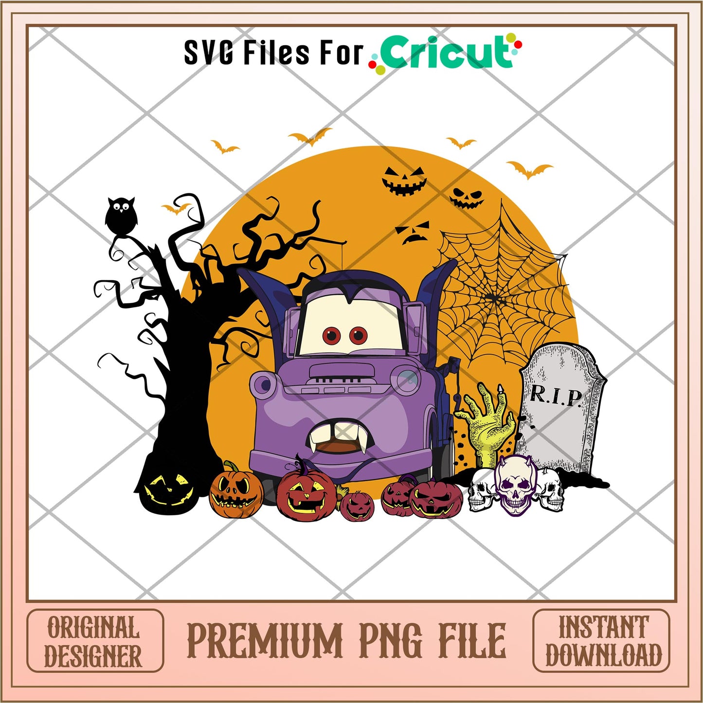 Disney Pixar Cars 2 Mater Vampire  rip png, car png, digital download