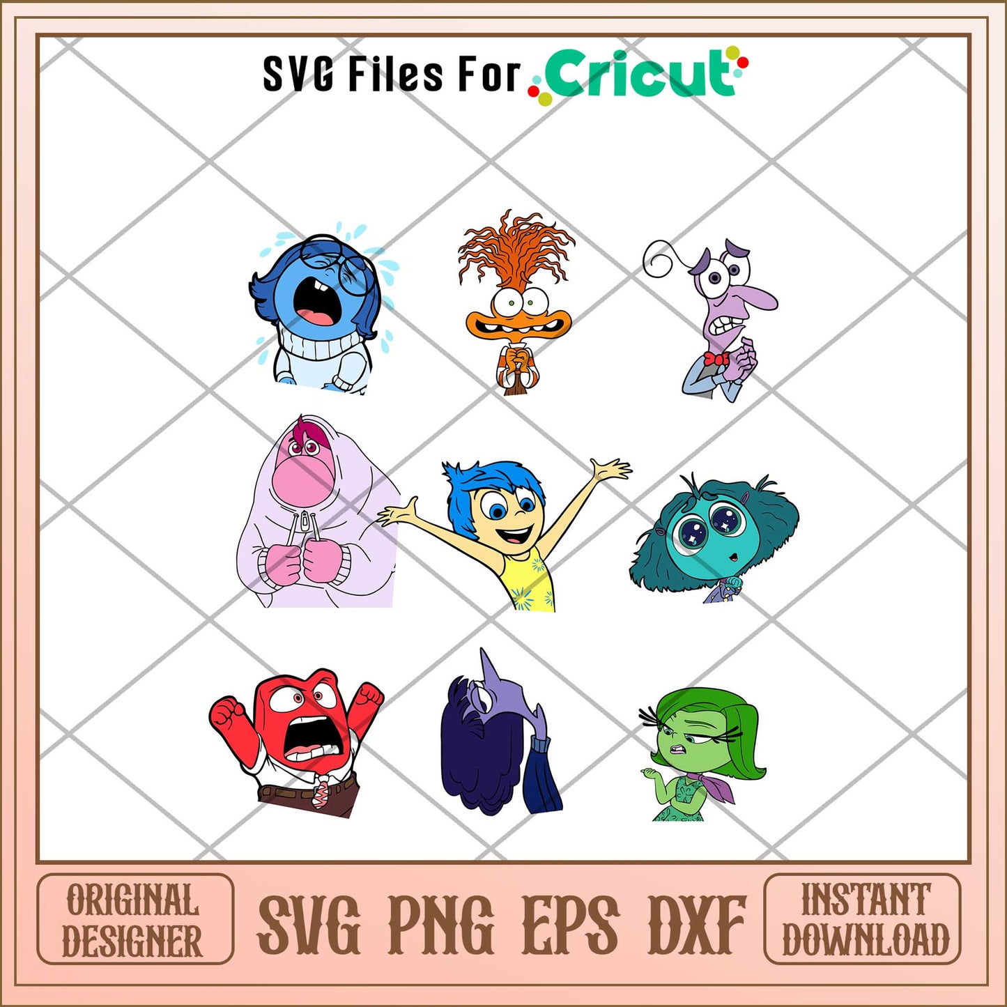 Disney Pixar Inside Out white  svg bundle, inside out 2 svg bundle