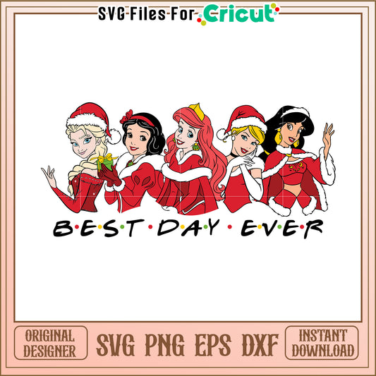Disney Princess Christmas SVG Design