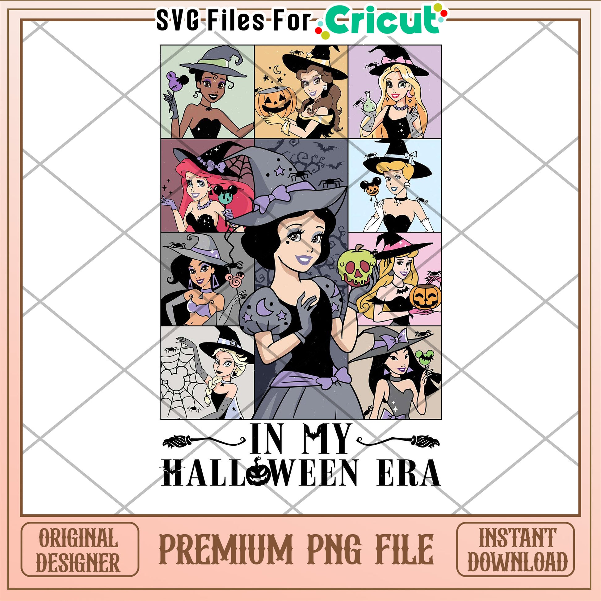 Disney Princess Halloween PNG Sublimation