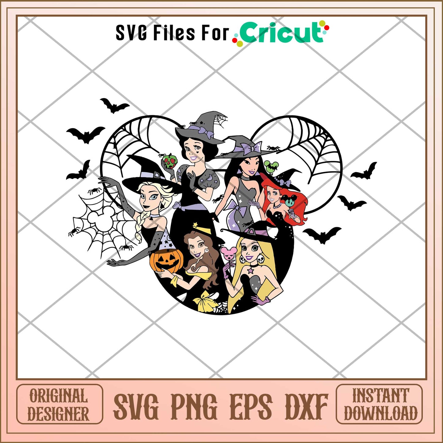 Disney Princess Halloween Svg, Disney princess name svg,   digital download  
