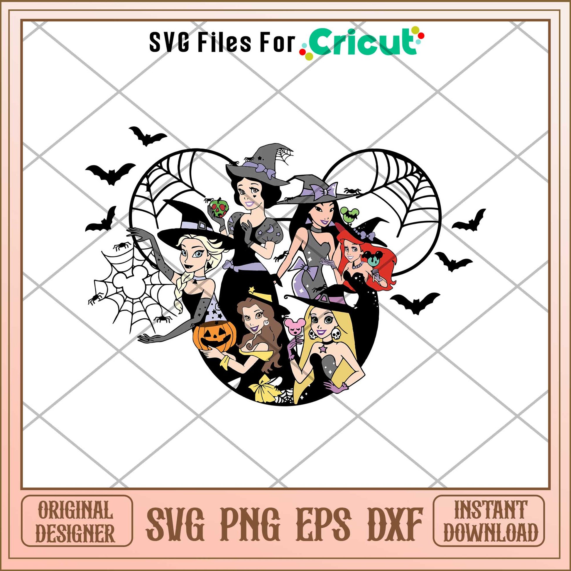 Disney Princess Halloween Svg, Disney princess name svg,   digital download  