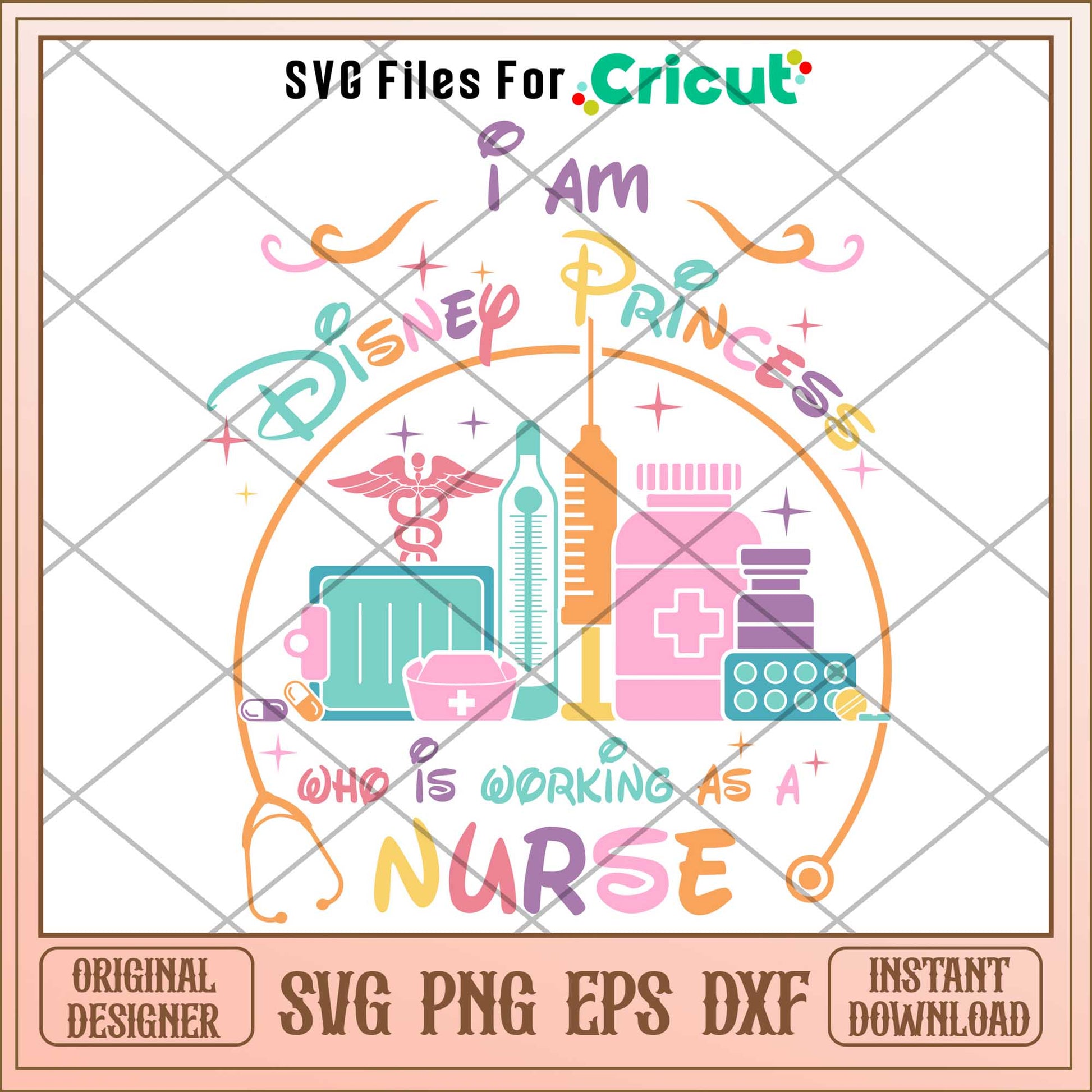 Disney Princess Who Is Working As A Nurse svg, Disney princess svg 