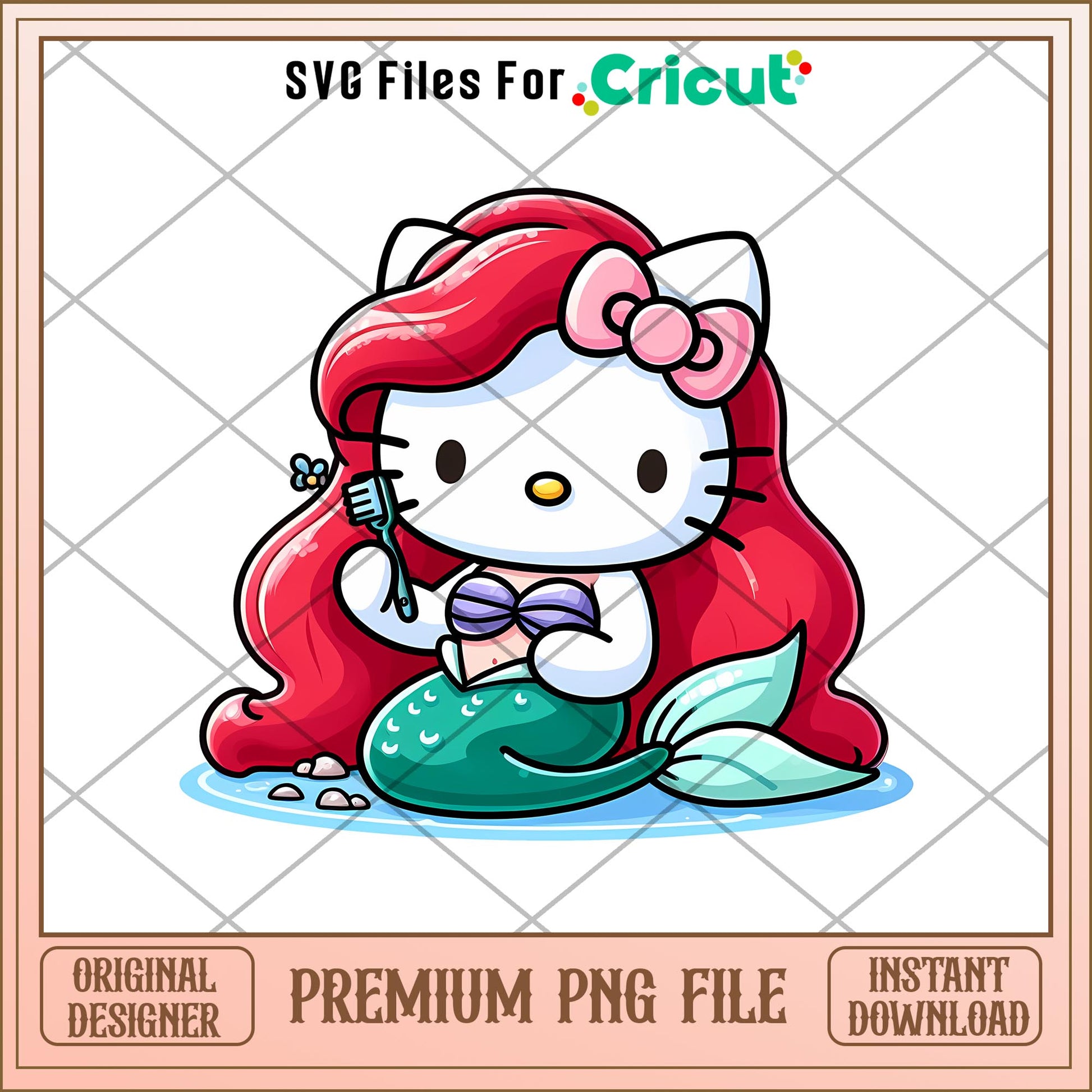 Disney Princess ariel  Hello Kitty png, Disney princess name png,   digital download