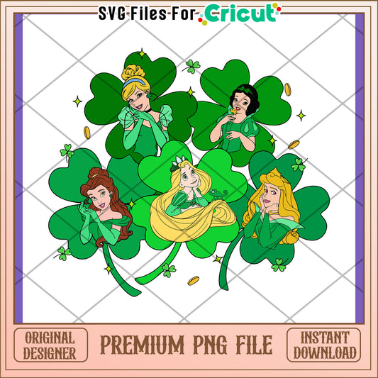 Disney Princesses St Patricks Day PNG