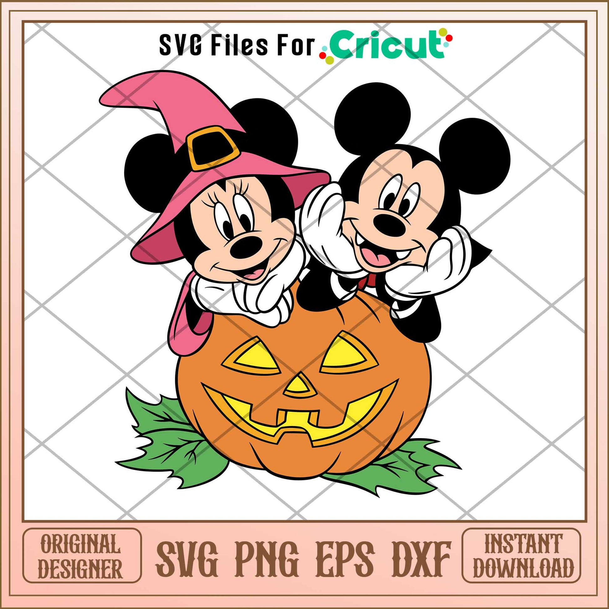Disney Pumpkin Mickey mouse and minnie mouse svg, Disney characters svg, Digital Download