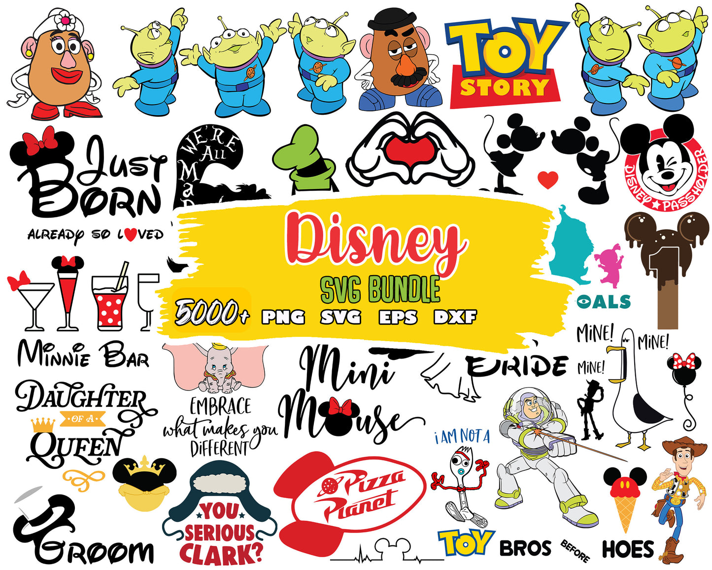 Disney toy story bundle svg, aliens disney​​​ svg, toy story svg​