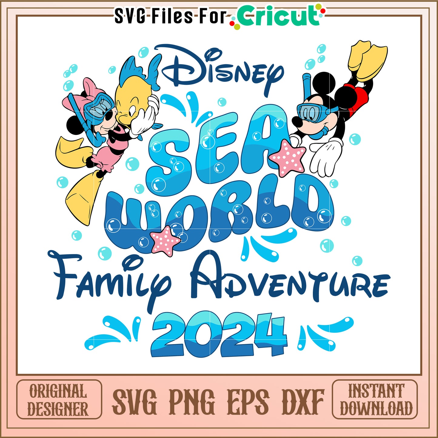 Disney SeaWorld Family SVG 2024