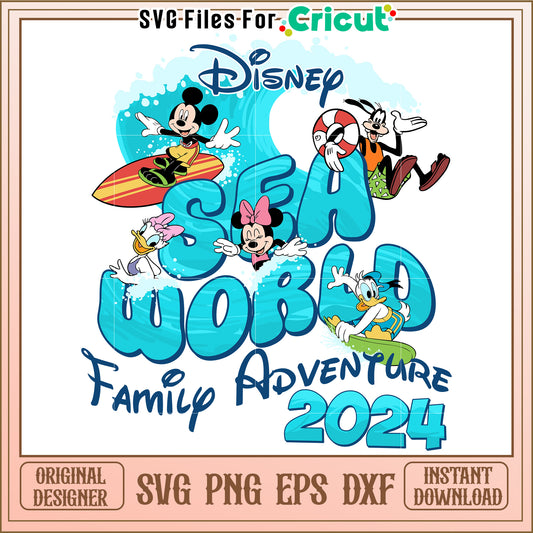 Disney SeaWorld Family SVG Design 2024