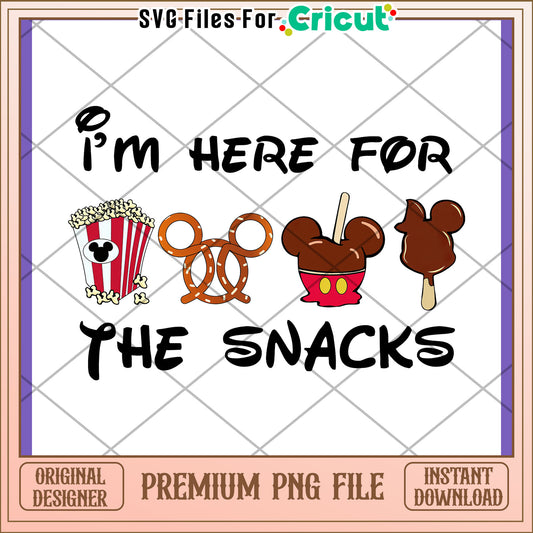 Disney Snacks PNG Sublimation Design