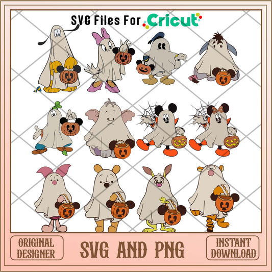 Disney Spooky Mickey and friends svg bundle 