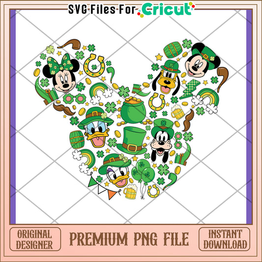 Disney St. Patrick's Day PNG Design Download for Crafts