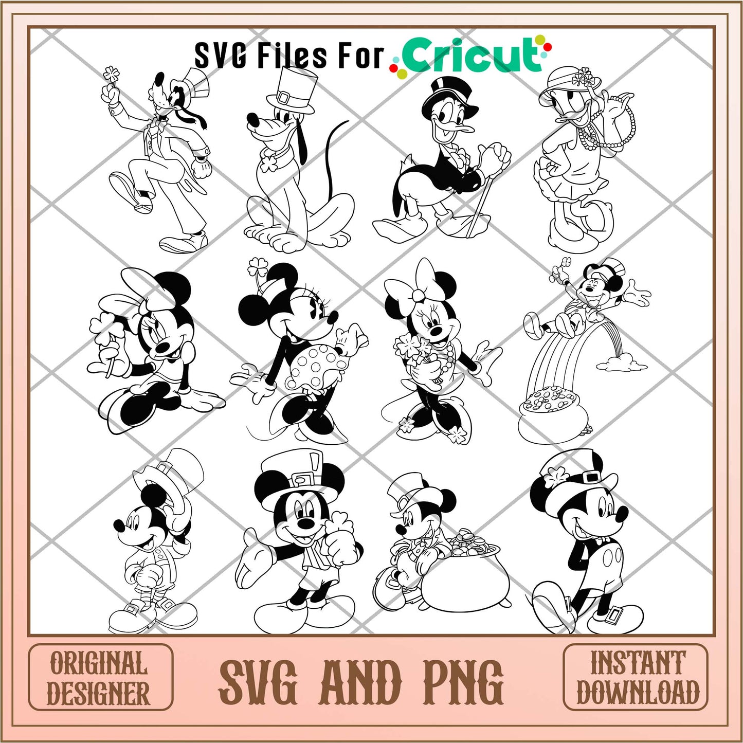 Disney friends St.patrick day svg bundle ver 4