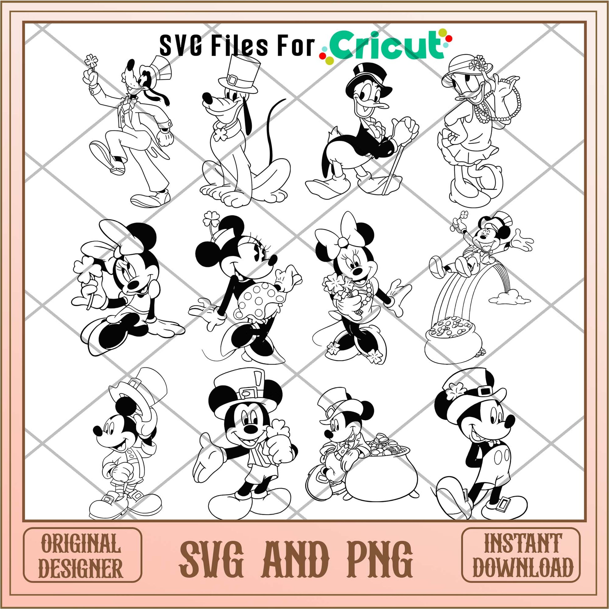 Disney friends St.patrick day svg bundle ver 4