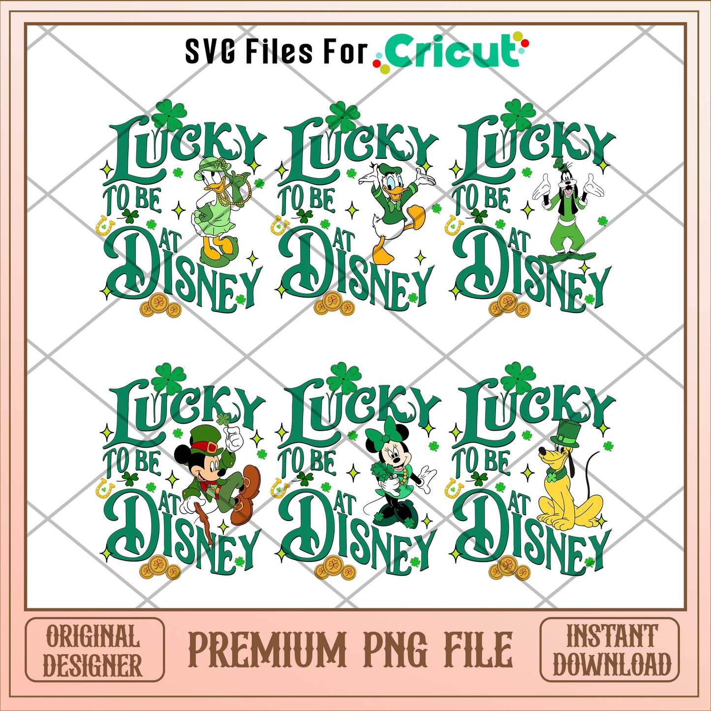 Disney St Patrick Day PNG Bundle