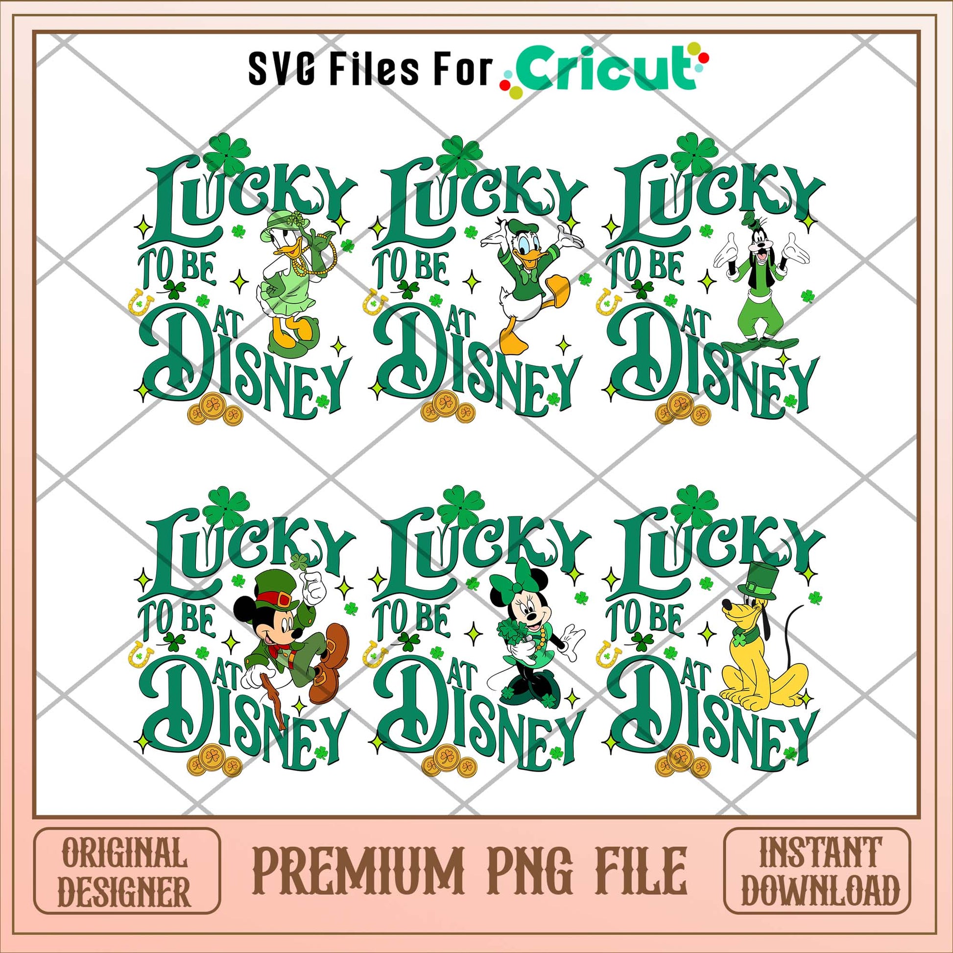 Disney St Patrick Day PNG Bundle