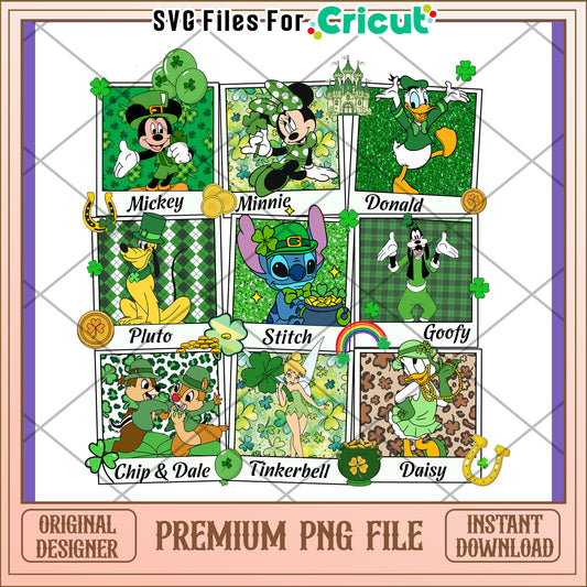 Disney St Patrick's Day PNG Characters