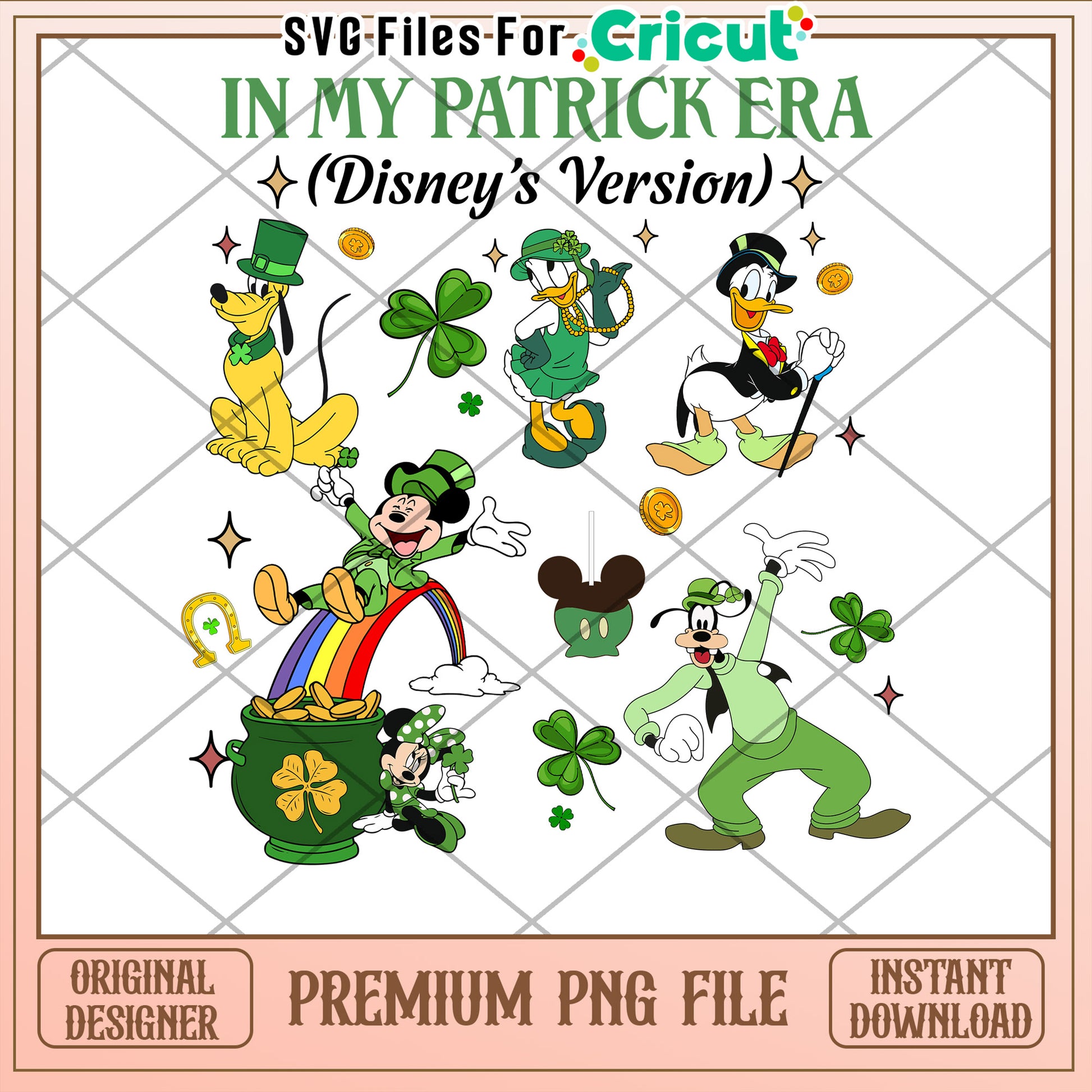 Disney St Patricks Day PNG Bundle