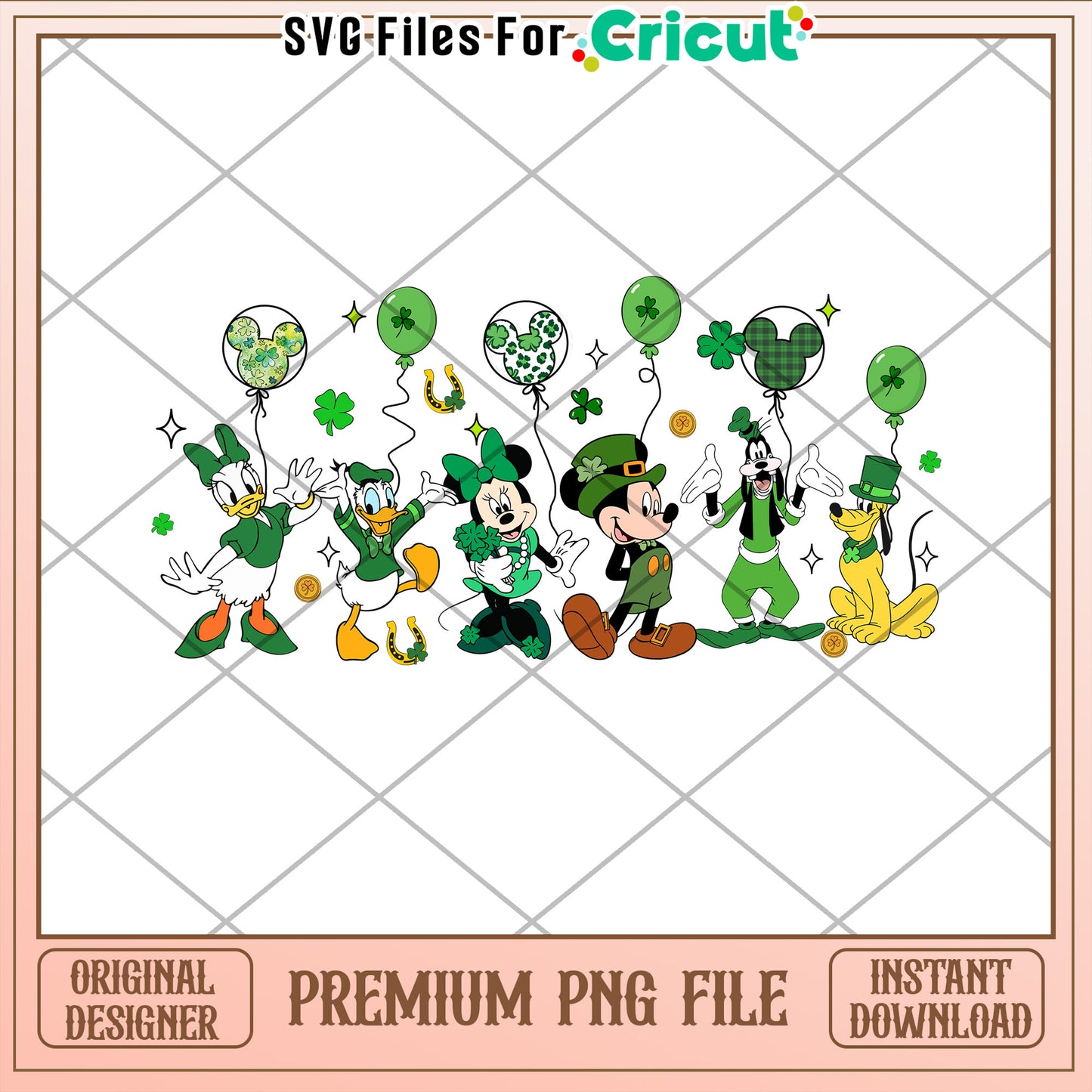 Disney St Patricks Day PNG Cricut
