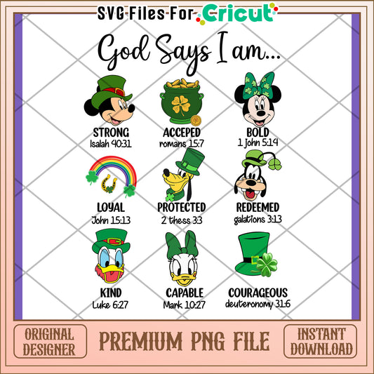 Disney St Patricks Day PNG Designs