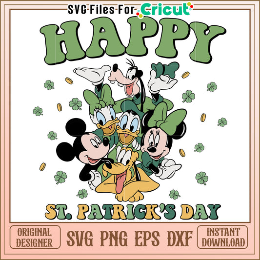 Disney St Patricks Day SVG Design