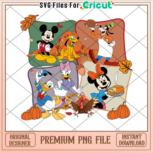 Disney Thanksgiving PNG Sublimation