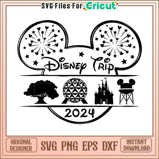 Disney Trip 2024 SVG Design Download