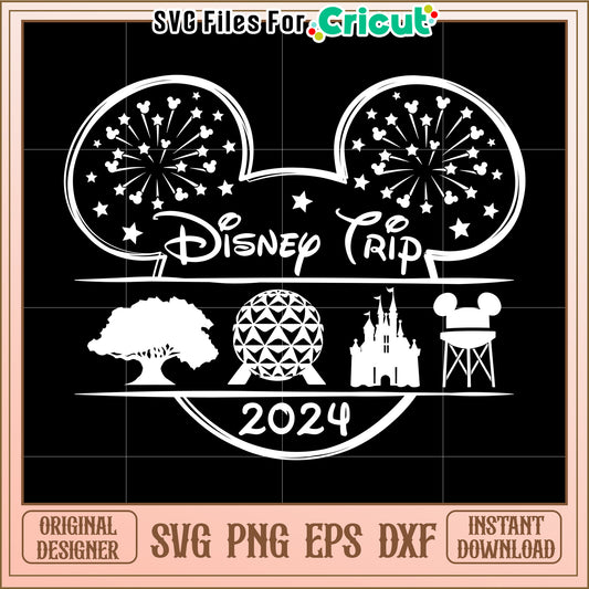Disney Trip 2024 SVG Design for Magical Vacation Memories