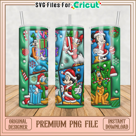 Disney Tumbler PNG Design for Cricut Holiday Crafts Download