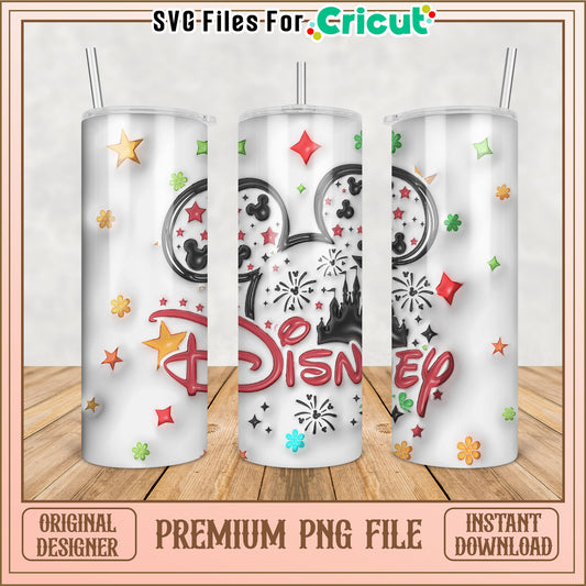 Disney Tumbler PNG File for Cricut Instant Download Design