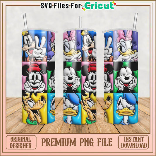 Disney Tumbler PNG Sublimation Design