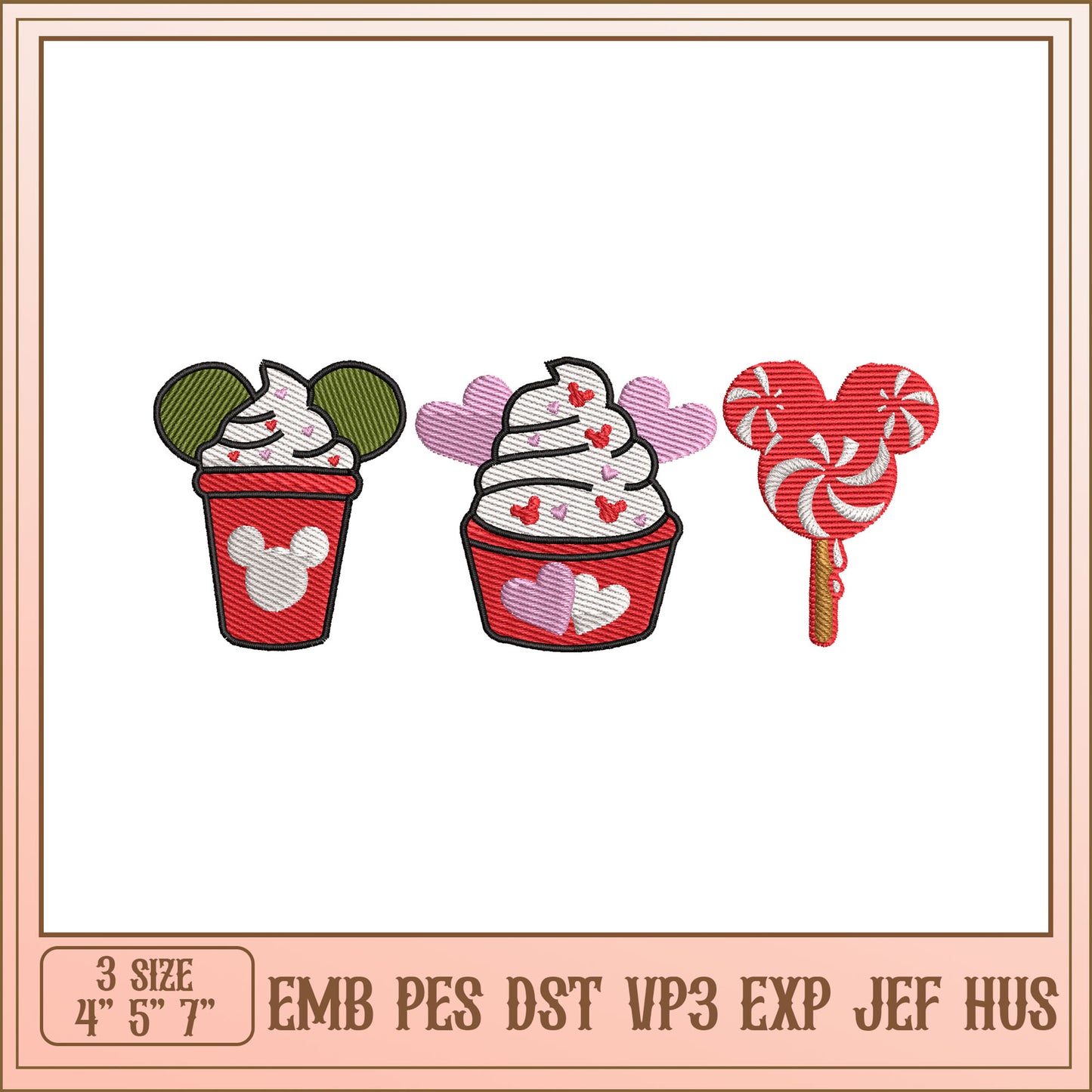Disney Valentine Embroidery Designs