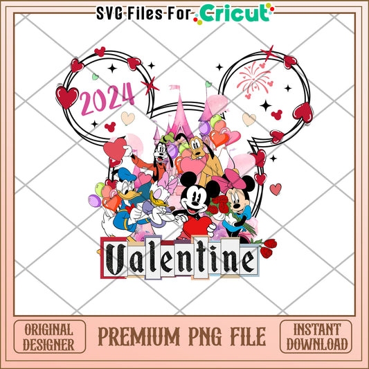 Disney Valentine PNG 2024 Cricut Design