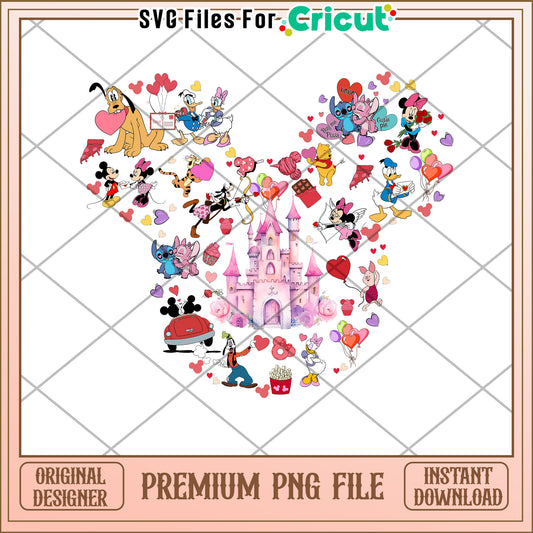 Disney Valentine PNG Cricut Design