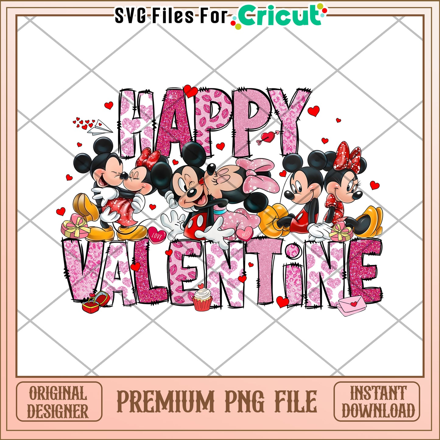 Disney Valentine PNG Sublimation