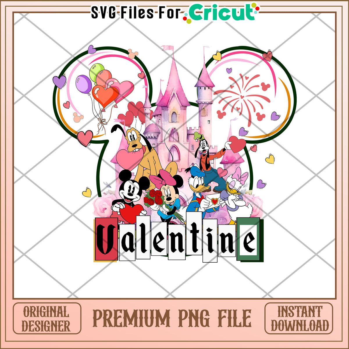 Disney Valentine PNG Sublimation Design – svg files for cricut
