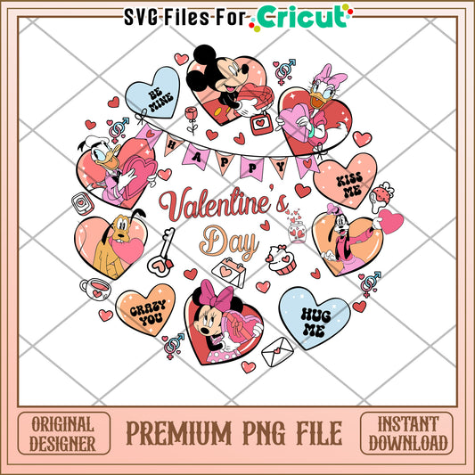 Disney Valentines Day PNG Cricut File