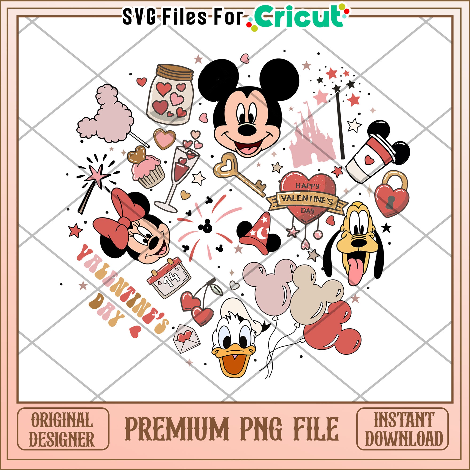 Disney Valentines PNG Cricut File – svg files for cricut